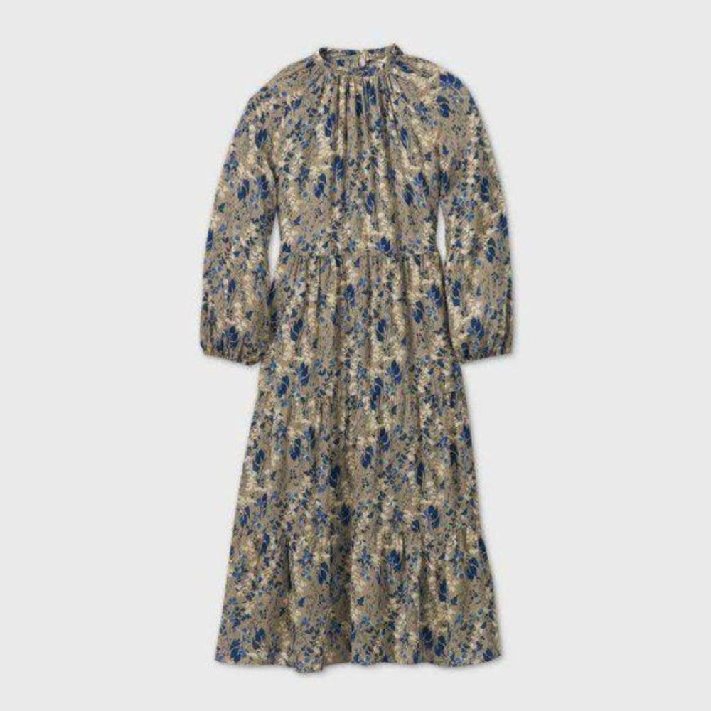 NEW Long Sleeve Tiered Dress - A New Day - Picture 4 of 7